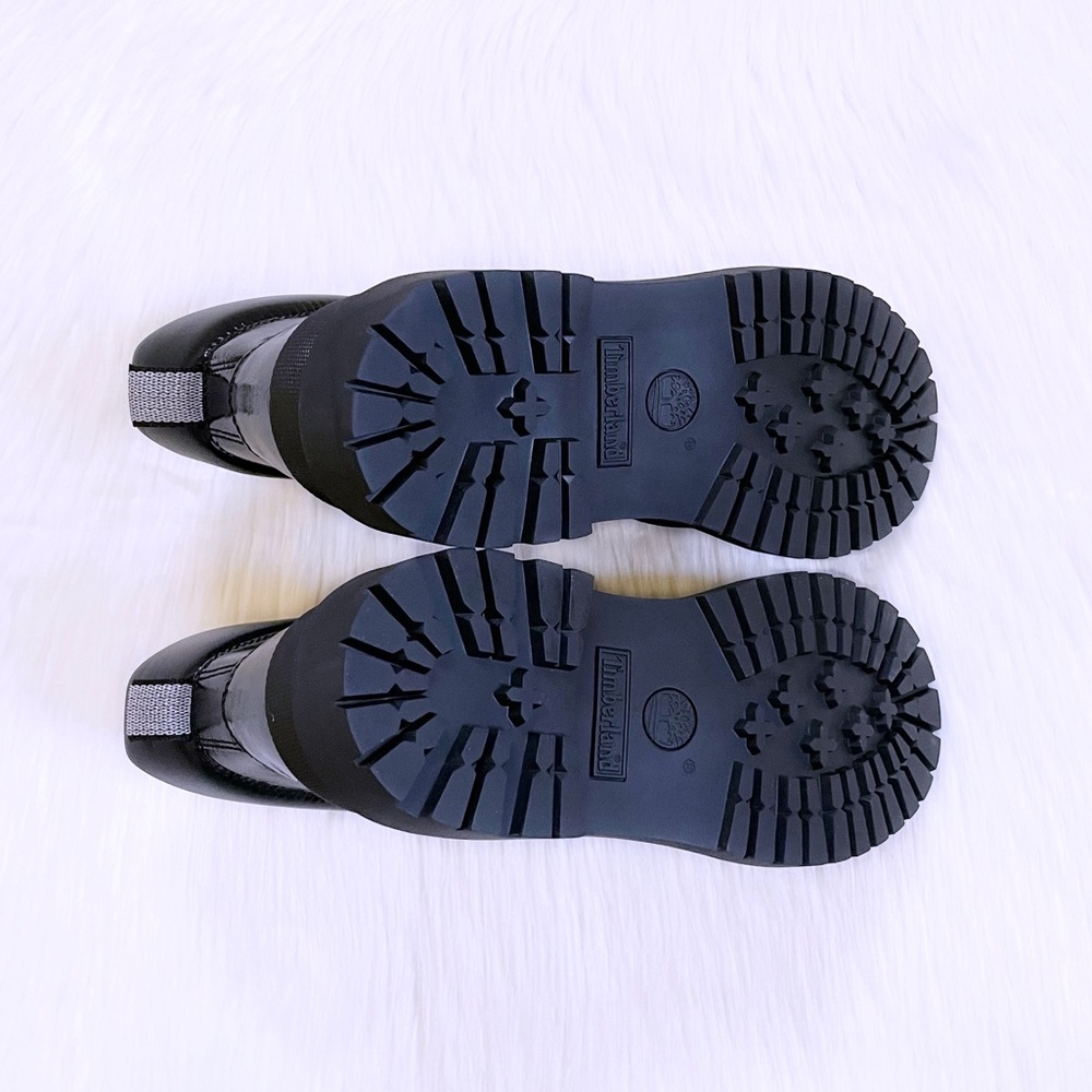 Timberland Women’s Heritage 6 Inch Rubber Toe Waterproof Black Boots - Picture 7 of 7